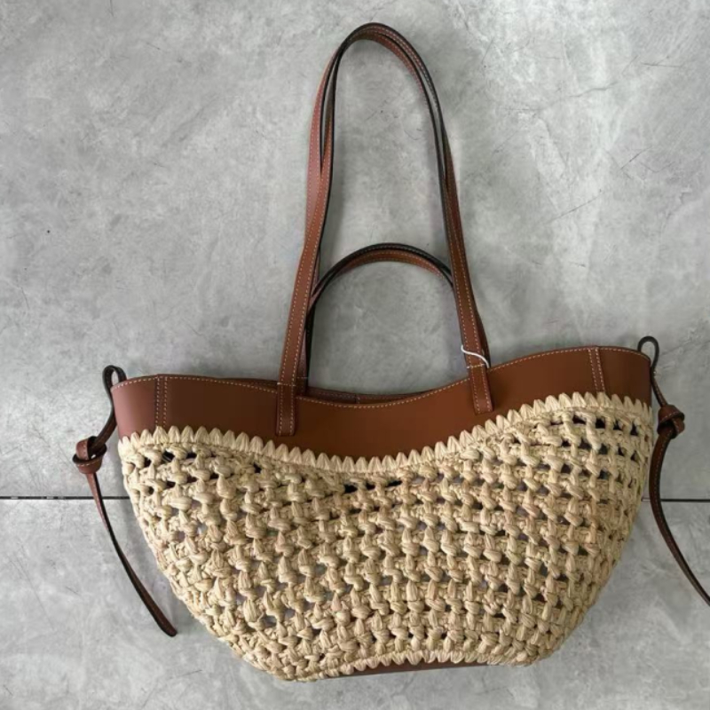 Luxury Raffia Straw Tote Bag,F - Women Bags On Sale recension och pris