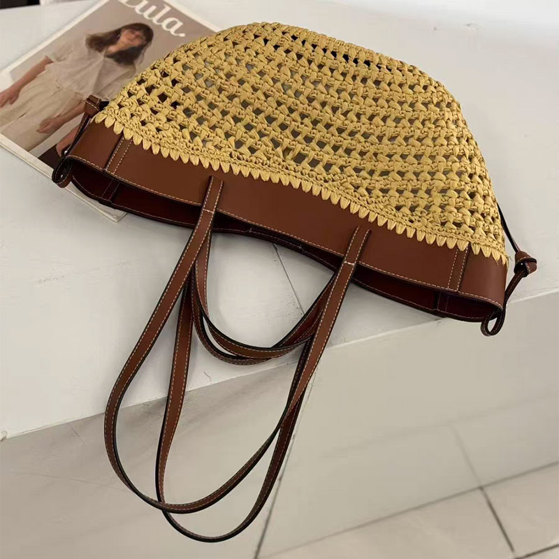 Luxury Raffia Straw Tote Bag,F - Women Bags On Sale recension och pris